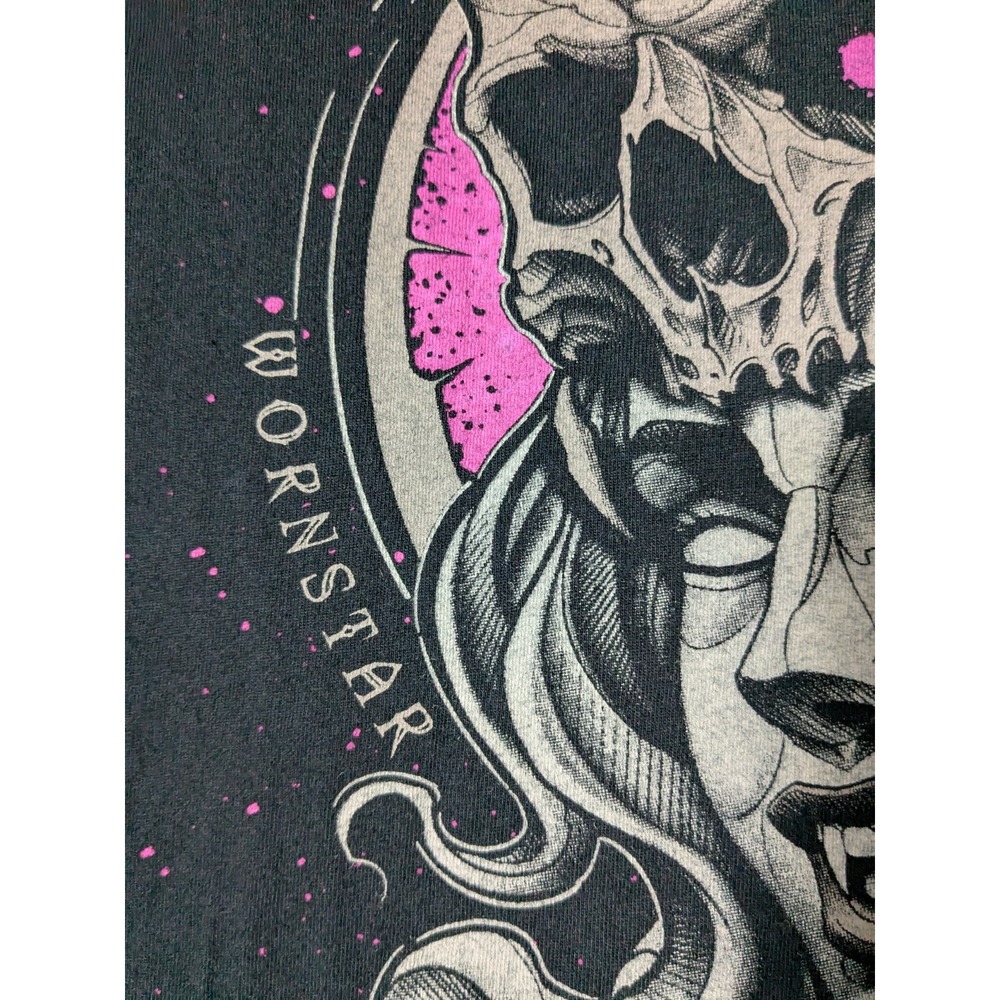 WORNSTAR SIRENS VAMPIRE QUEEN Black Double-Sided Applique T-Shirt‎ - Women 2XL - Picture 5 of 16